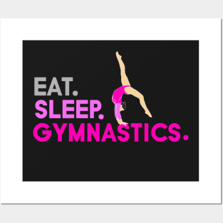 Eat, Sleep, Gymnastics ft Aliya Mustafina Posters and Art